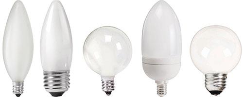 Chandelier or Candelabra Bulbs